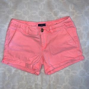 Pink american eagle shorts size 0